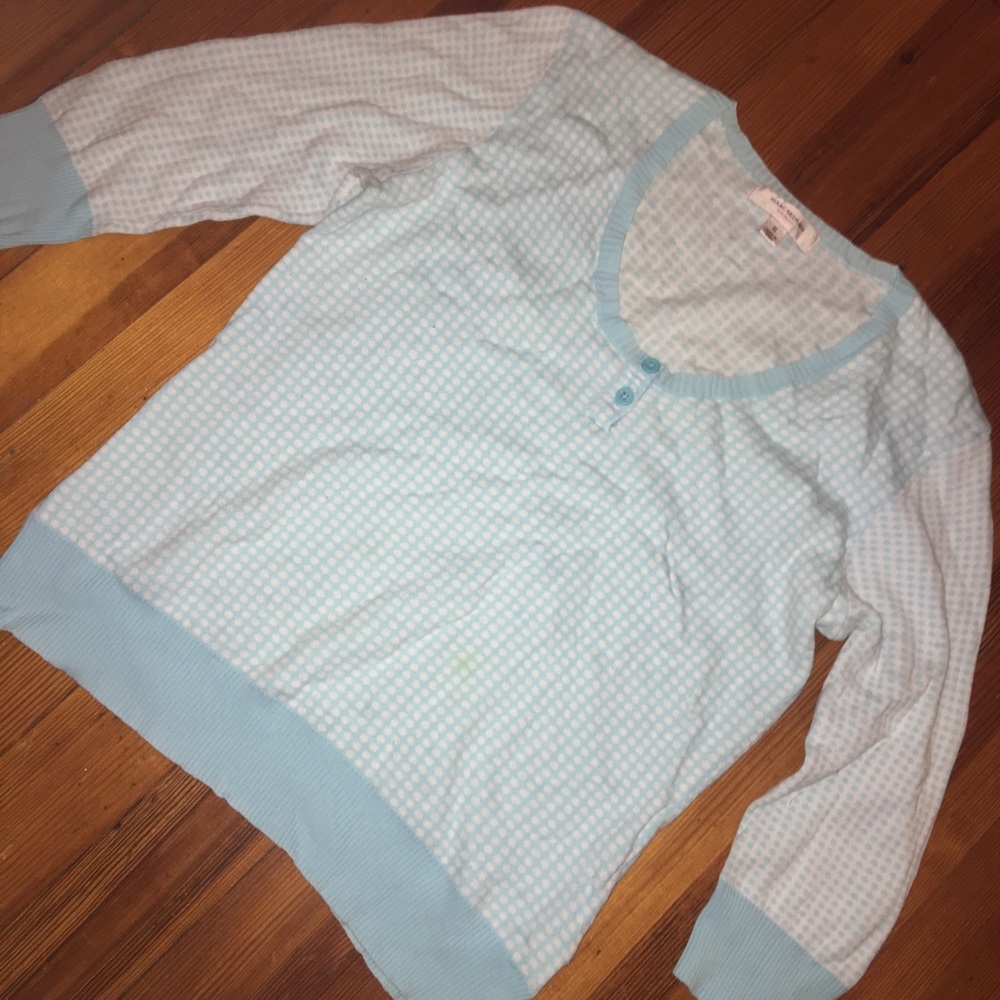 Mid Sleeve Length Blue Shirt